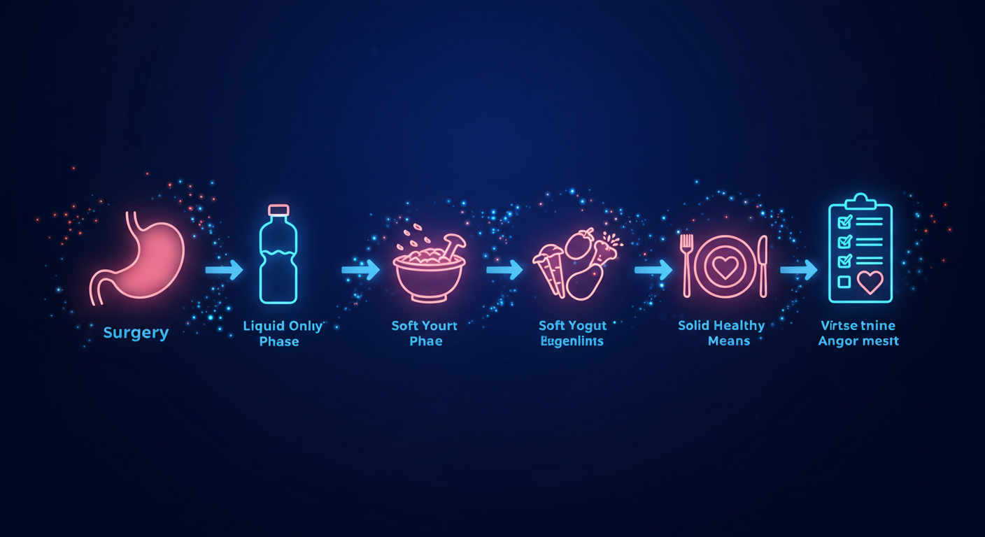 ماذا تأكل بعد عملية التكميم